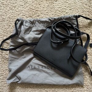 All Saints Black Leather Women's Bag